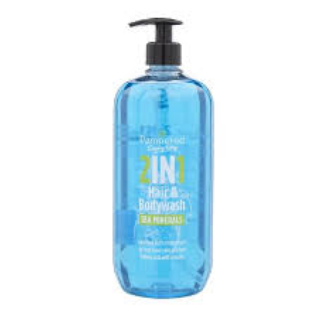 PAPMPERED 2IN1 HAIR & BODY WASH SEA MINERAL 1LT